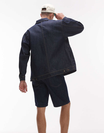 Denim Straight Leg Short