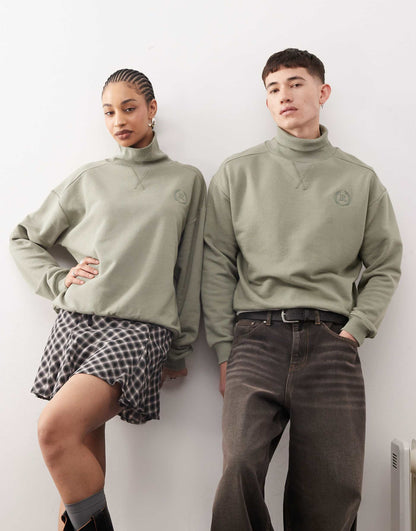 Unisex Funnel Neck Sweatshirt