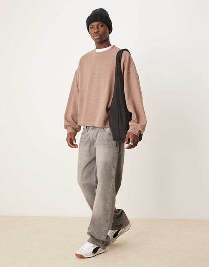 Extreme Oversized Boxy Lightweight Jumper