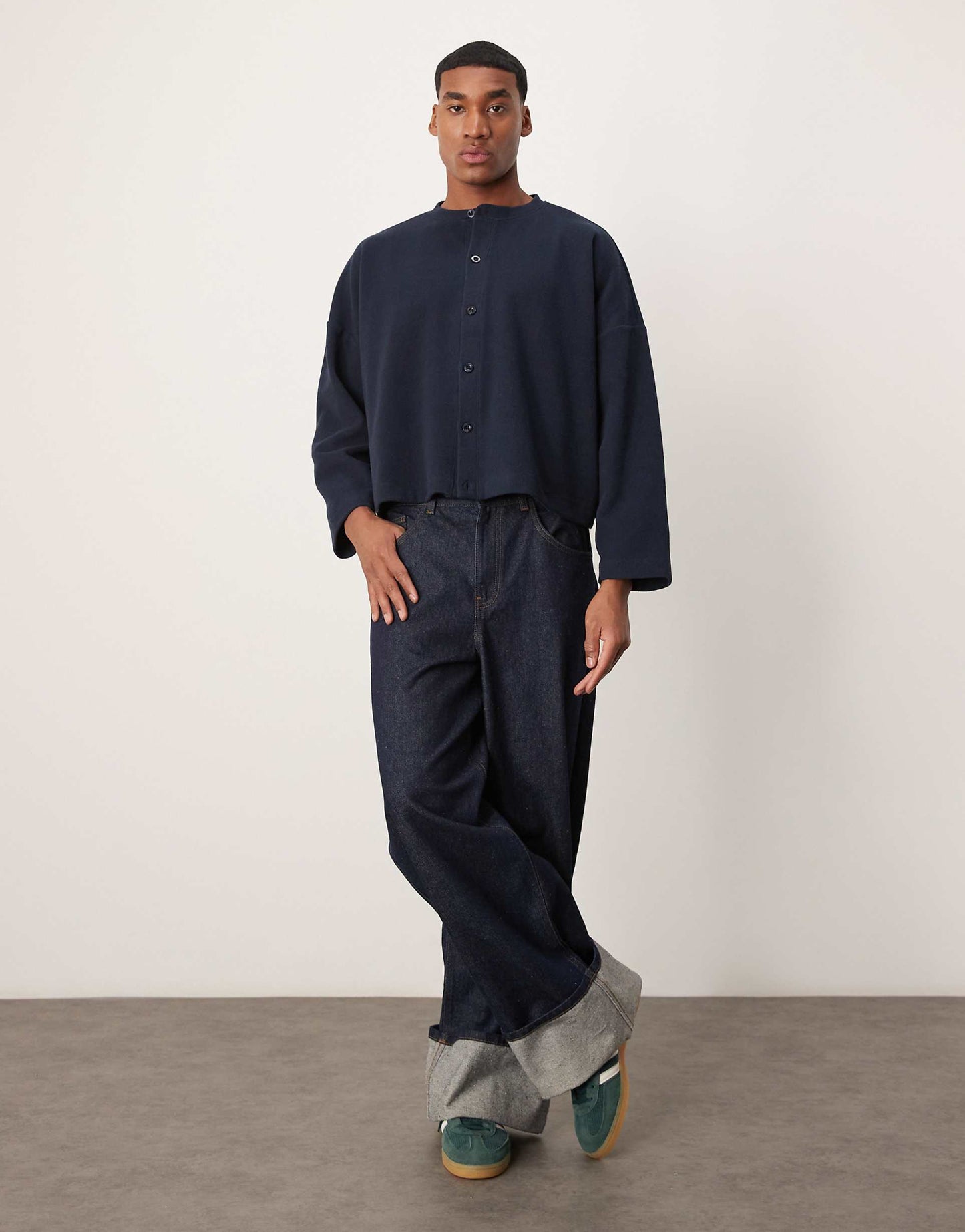 Super Oversized Cropped Cardigan