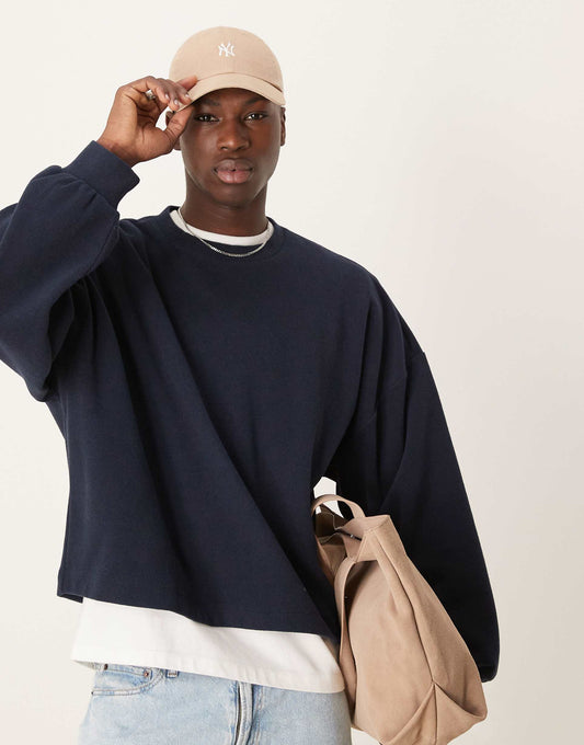 Extreme Oversized Boxy Lightweight Jumper