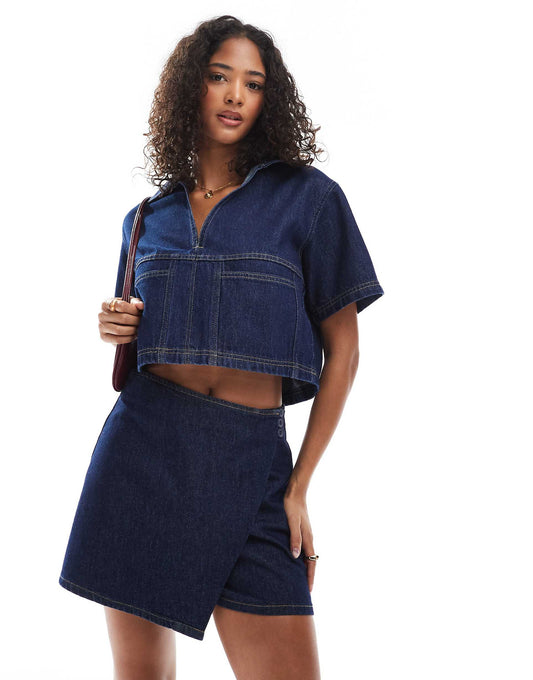 Denim Skort