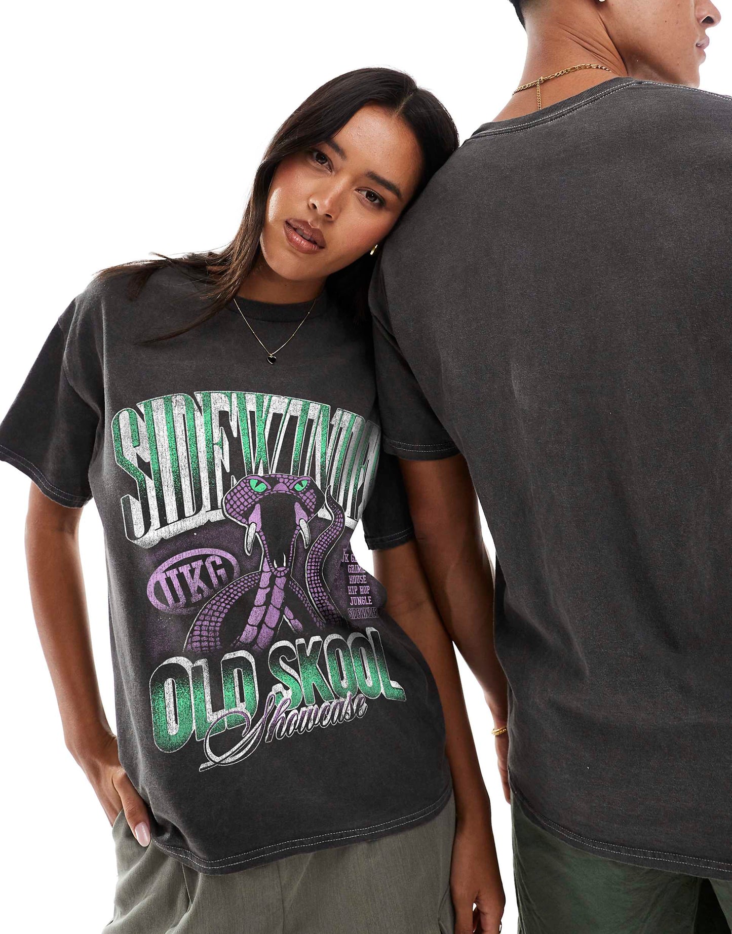 Sidewinder Varsity Front Print Washed T-Shirt