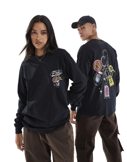 Car Keys Front And Back Print Long Sleeve T-Shirt
