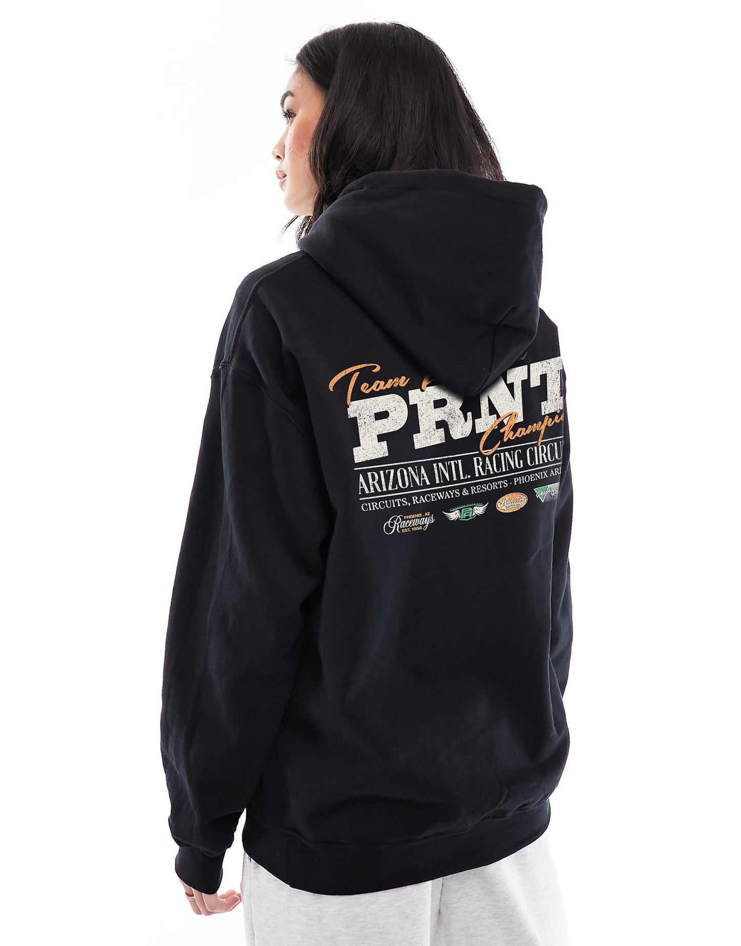 Arizona Raceways Front And Back Print Hood