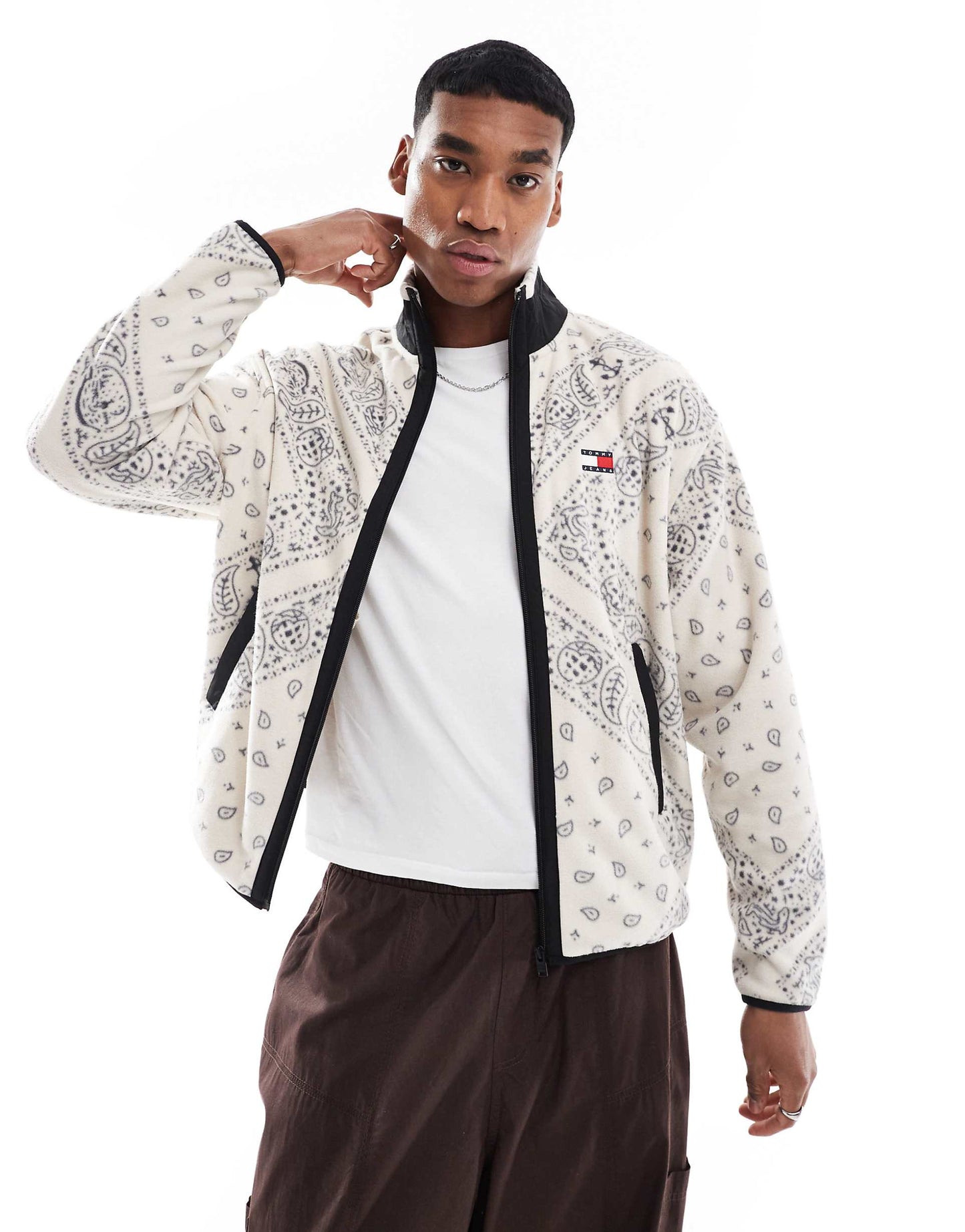 Zip Paisley Polar Fleece