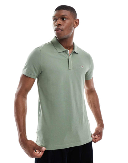 Slim Placket Polo