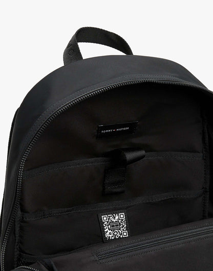 Metal Logo Double Zip Backpack