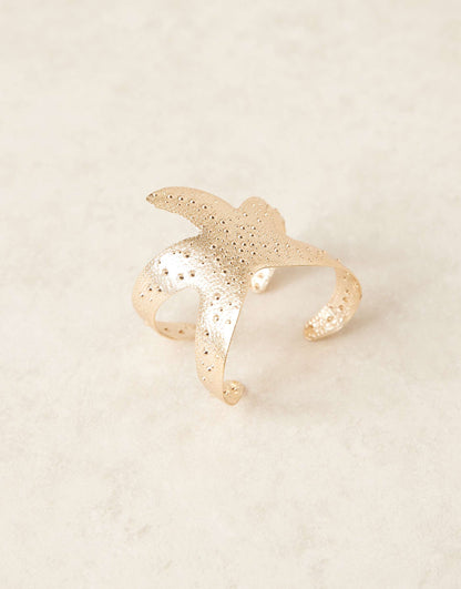 Cuff Bracelet With Starfish Detail