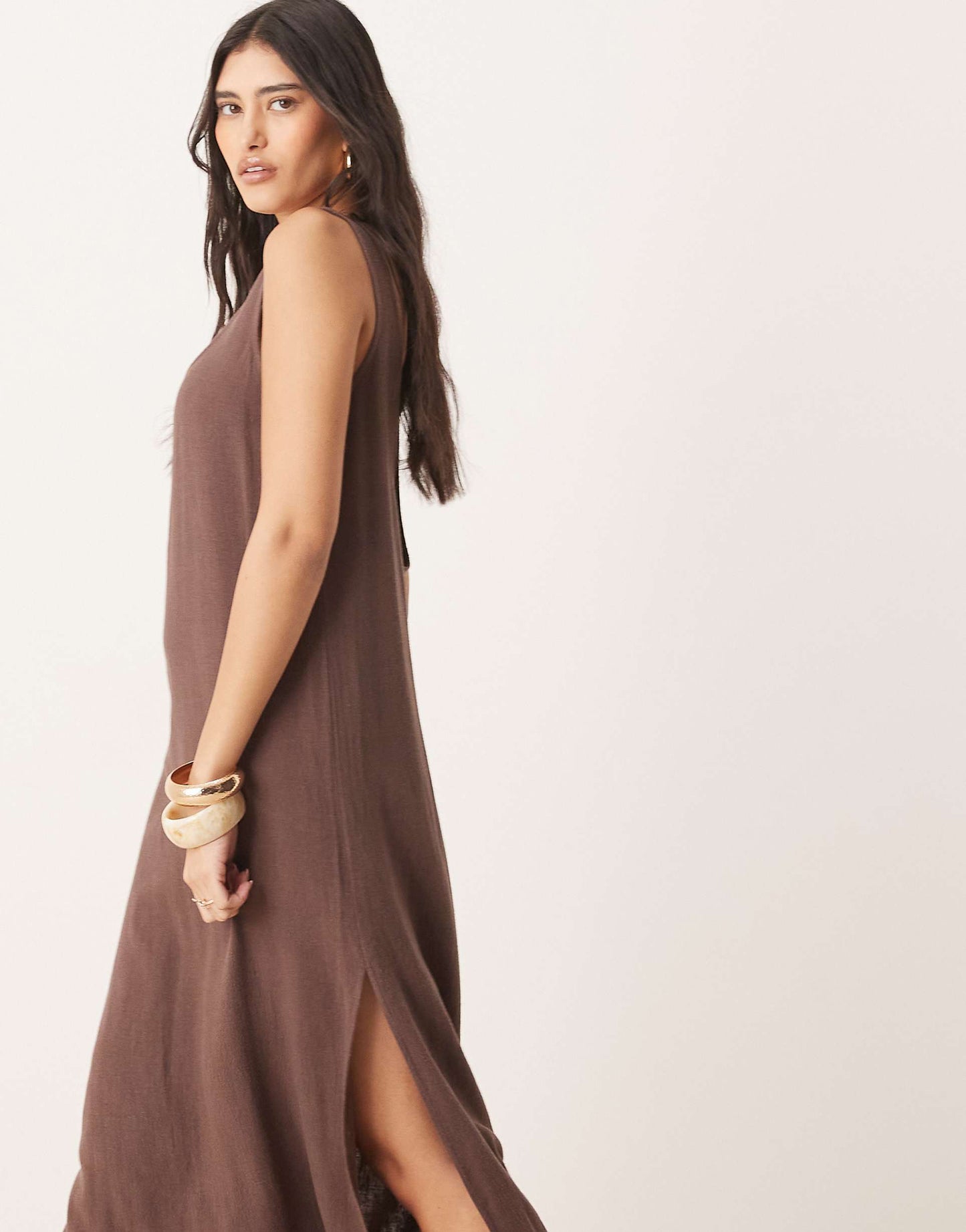 Scoop Neck Midi Dress