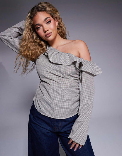 Off Shoulder Frill Top