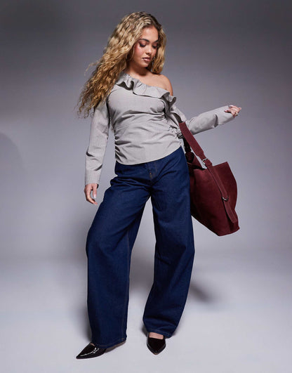 Off Shoulder Frill Top