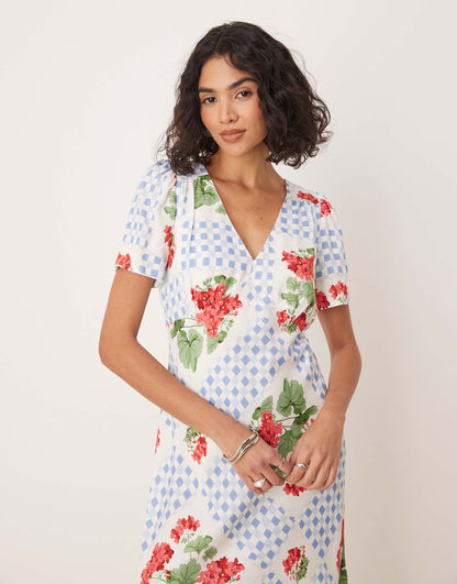 Flora Midi Tea Dress