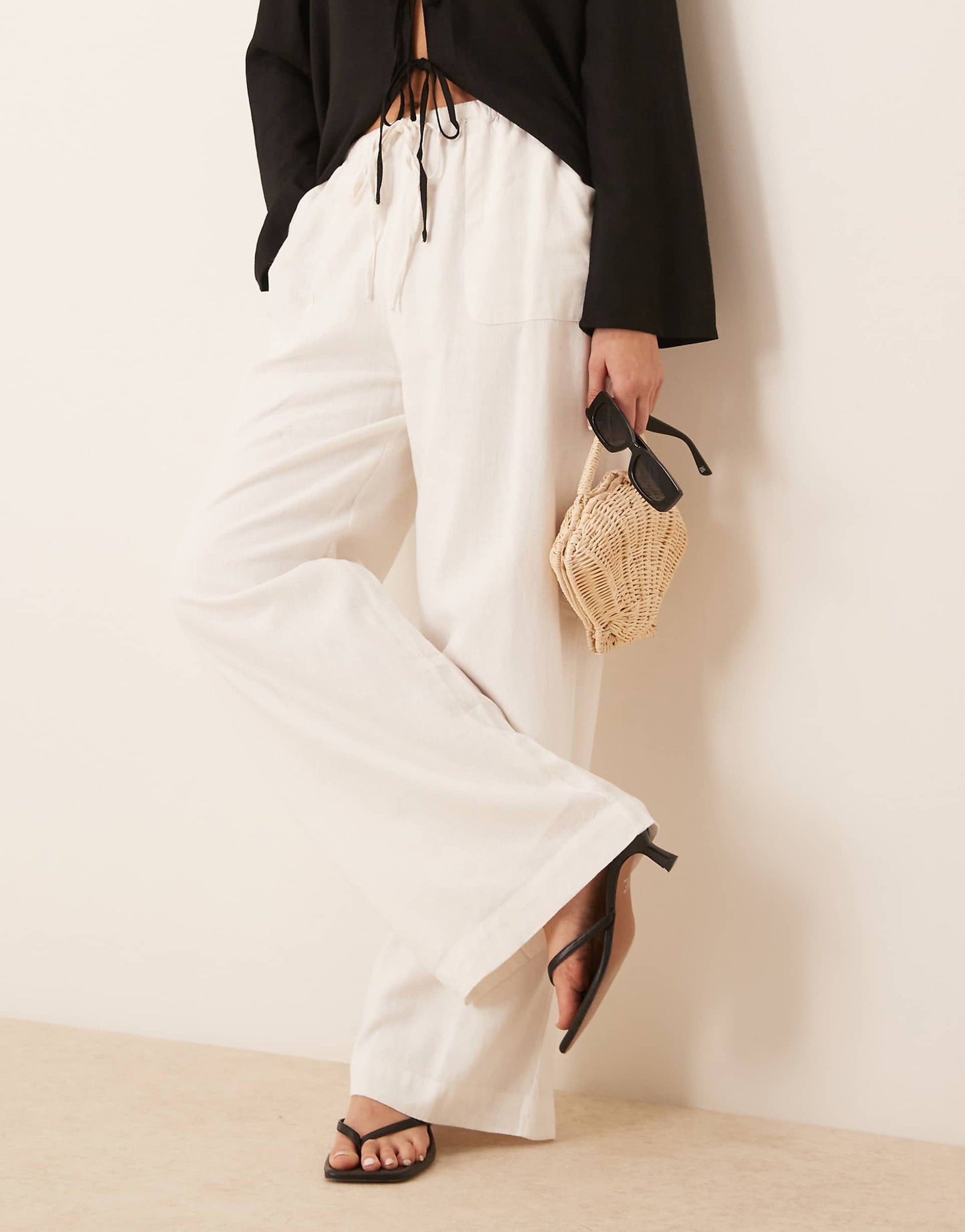 Shona Straight Leg Linen Trousers