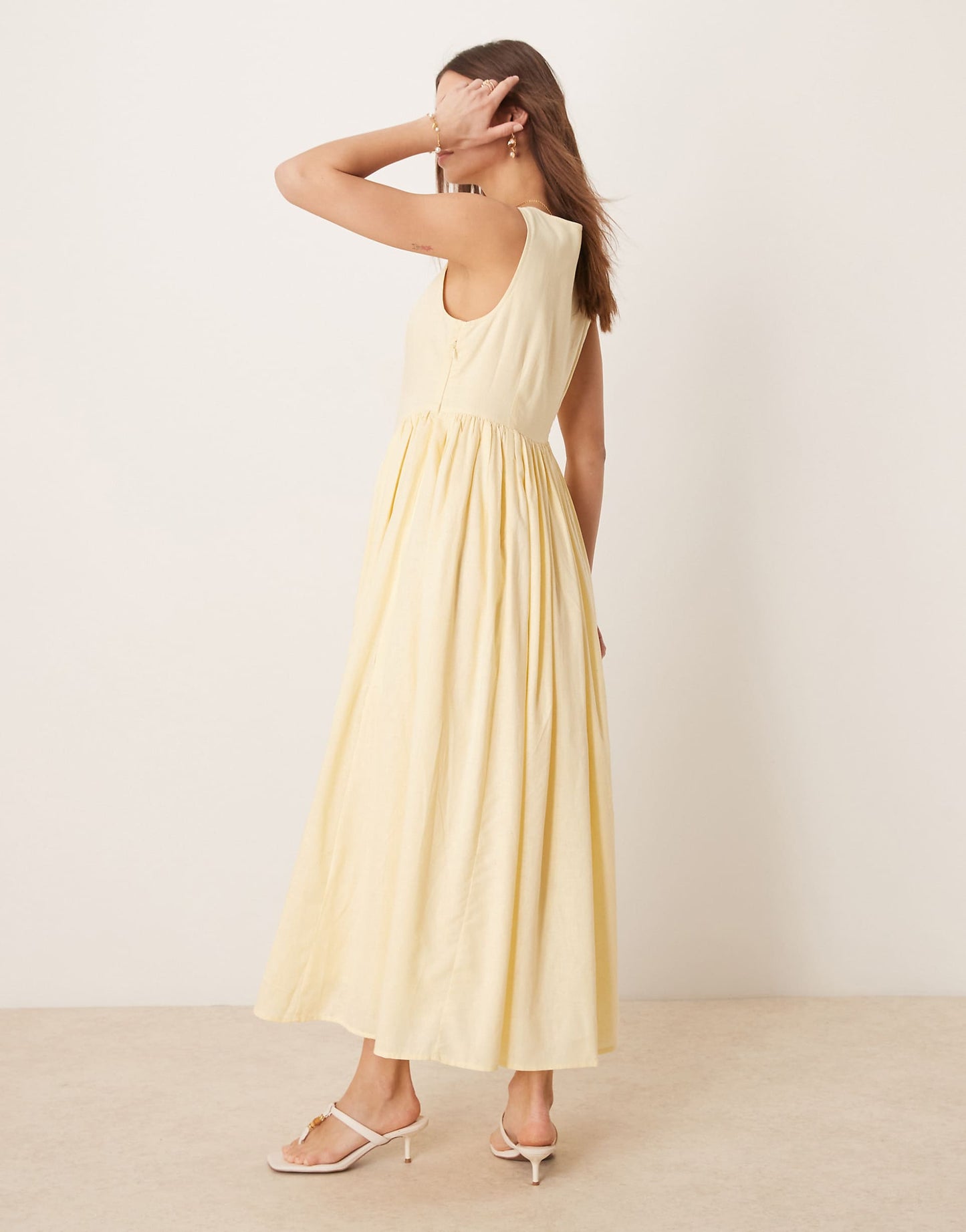 Cora Scoop Neck Cami Midi Dress