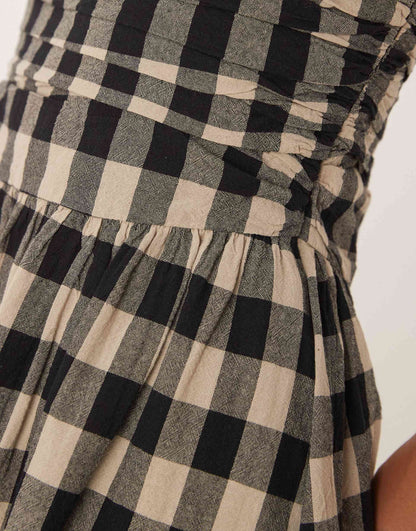 Felicity Bandeau Drop Waist Midi Dress