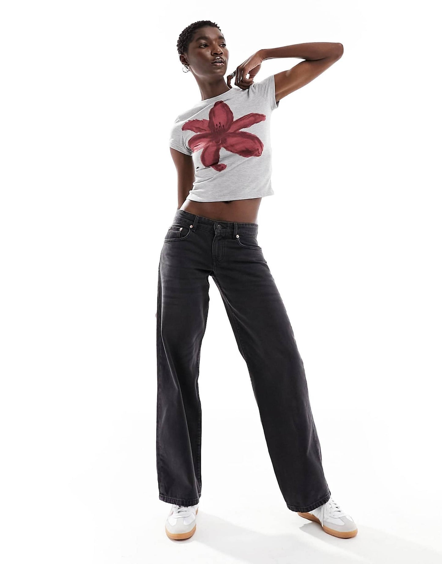 Parallel Leg Low Rise Jeans