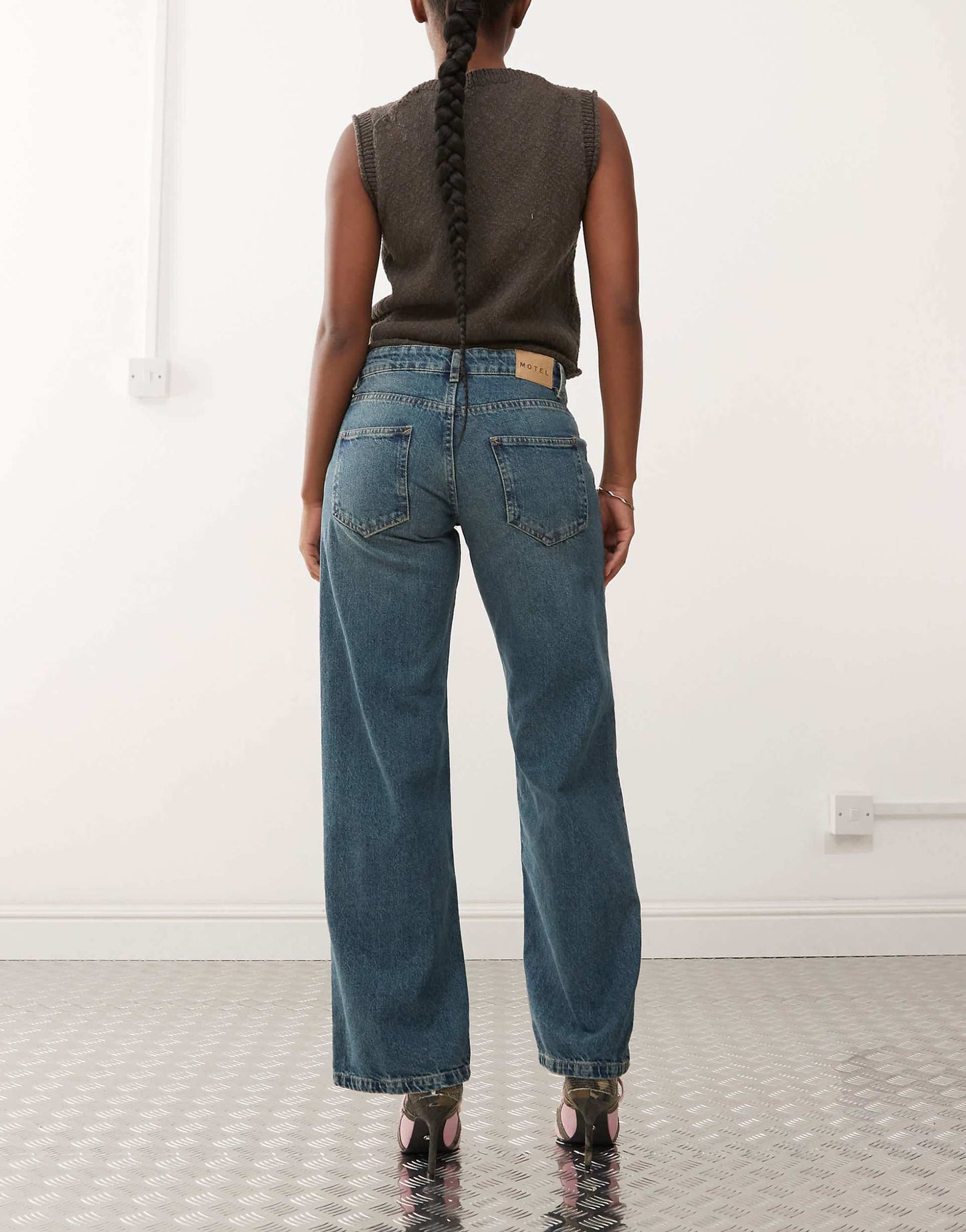 Parallel Leg Low Rise Jeans