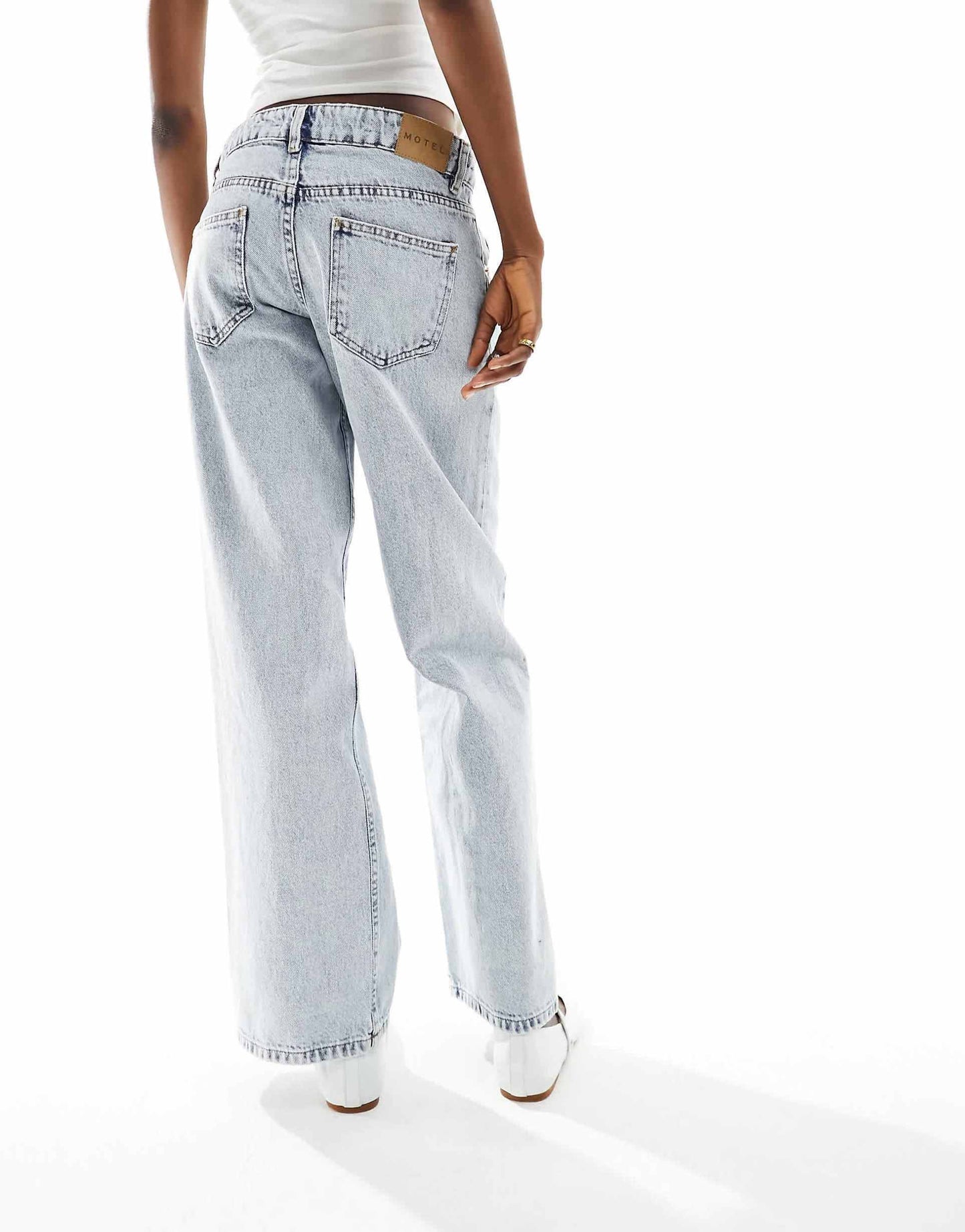 Parallel Leg Low Rise Jeans