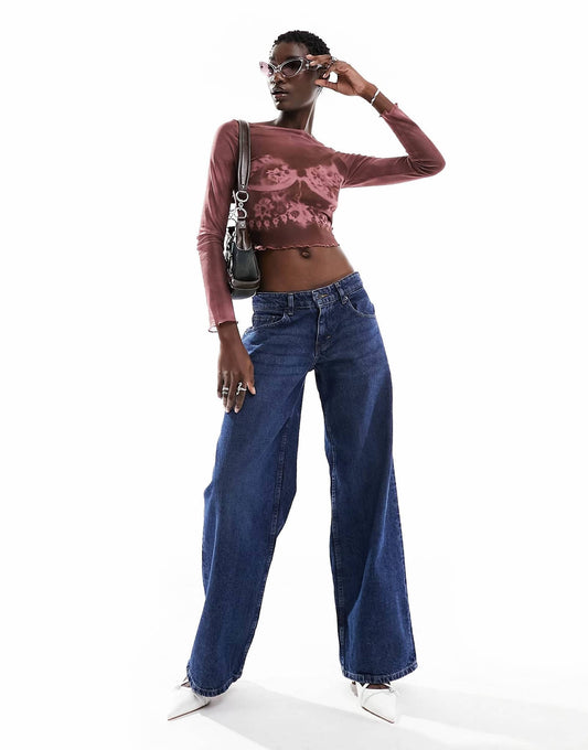 Extra  Wide Low Rise Jeans