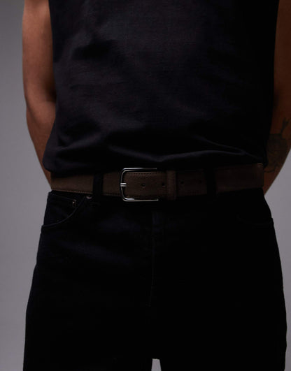 Suede Belt Inbrown