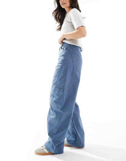 Twisted Seam Barrel Leg Jean