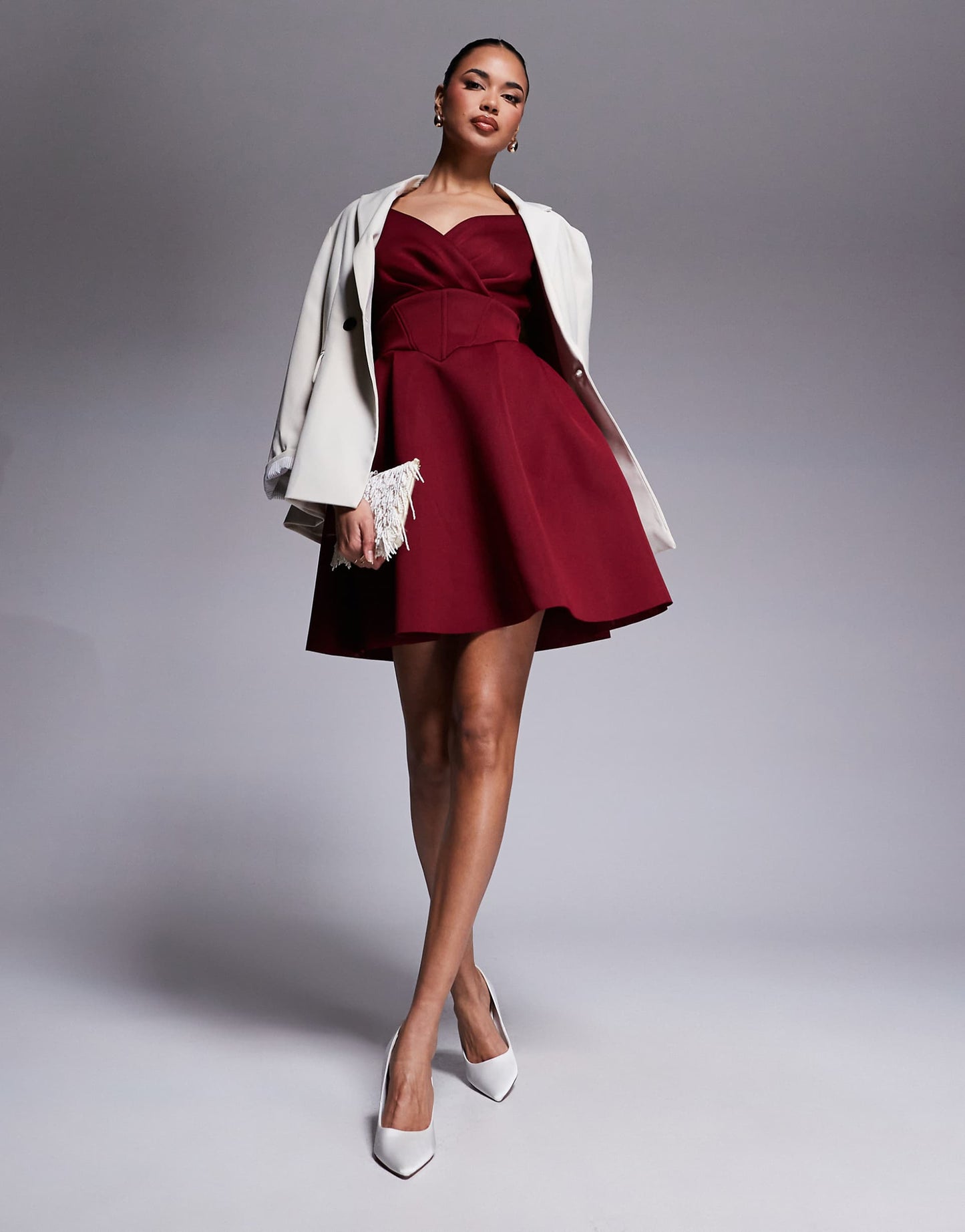 Corset Fit & Flare Mini Dress