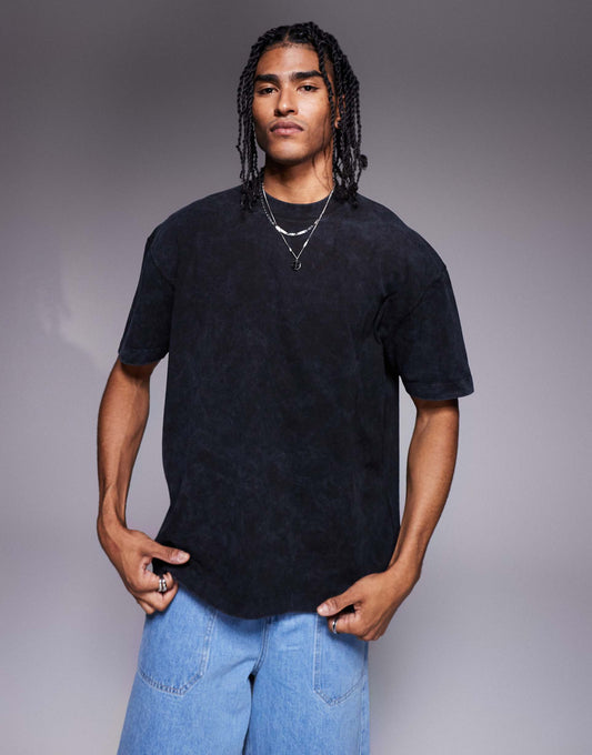 Oversized Heavyweight Washed T-Shirt 220Gsm