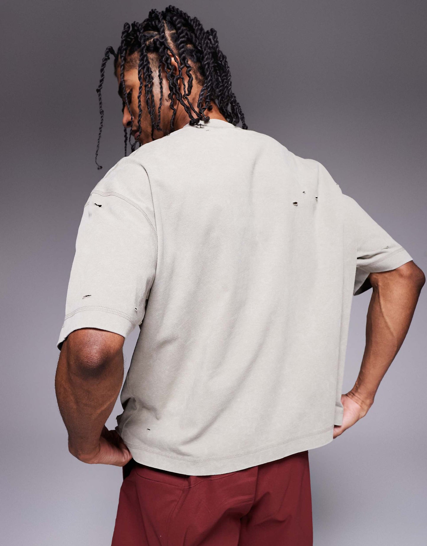 Oversized Boxy Heavyweight Washed T-Shirt 220Gsm