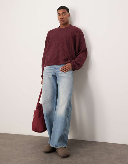 Extreme Oversized Boxy Lightweight Jumper