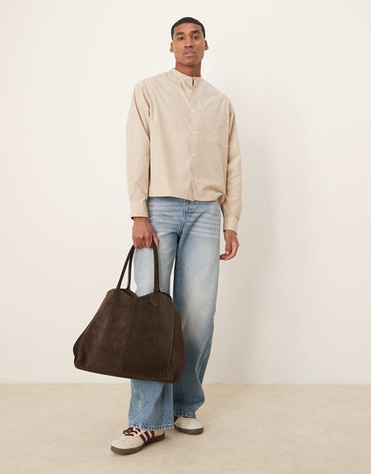 Oversized Boxy Grandad Shirt
