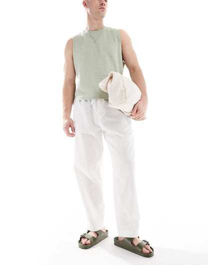Linen Blend Trousers