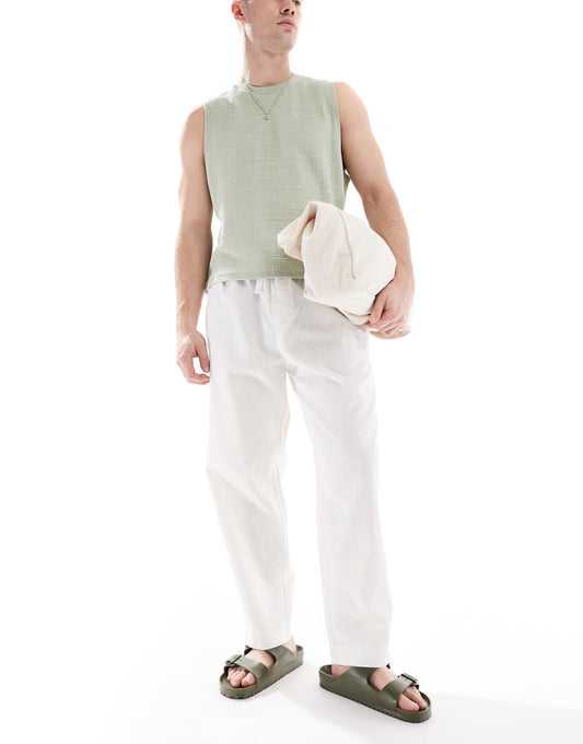 Linen Blend Trousers