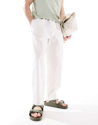 Linen Blend Trousers