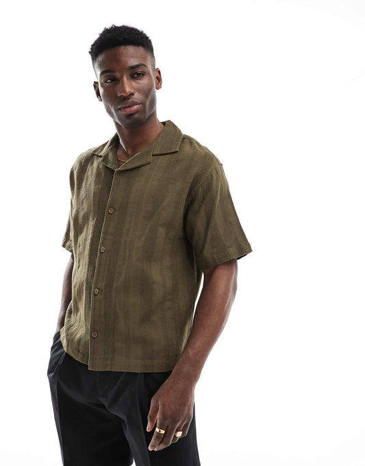 Textured Stripe Shirt