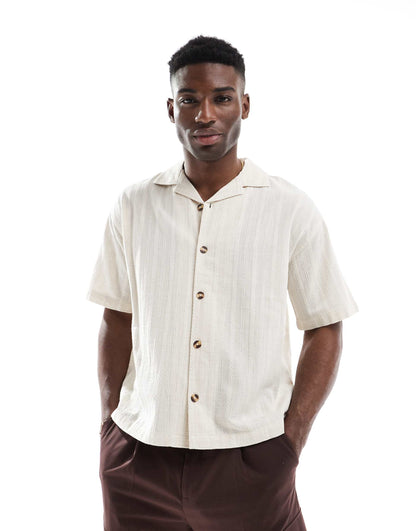 Textured Stripe Shirt