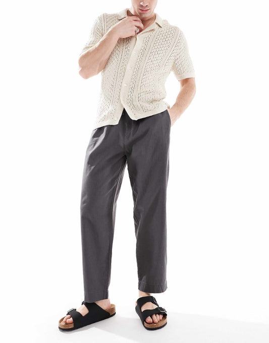 Linen Blend Trousers