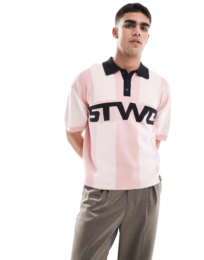 Stwd Knitted Retro Polo
