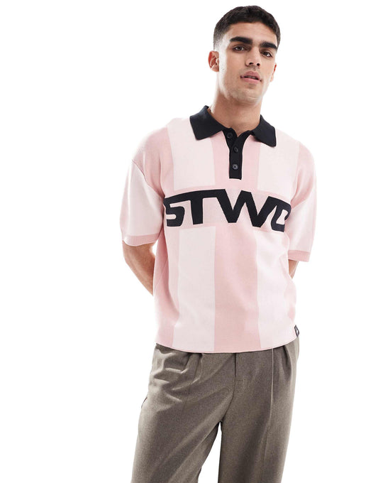 Stwd Knitted Retro Polo
