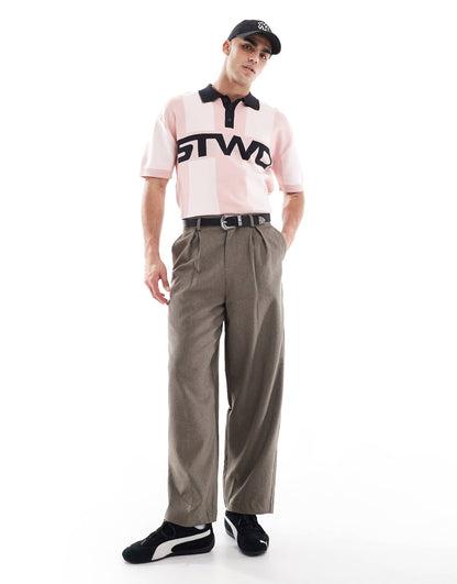 Stwd Knitted Retro Polo