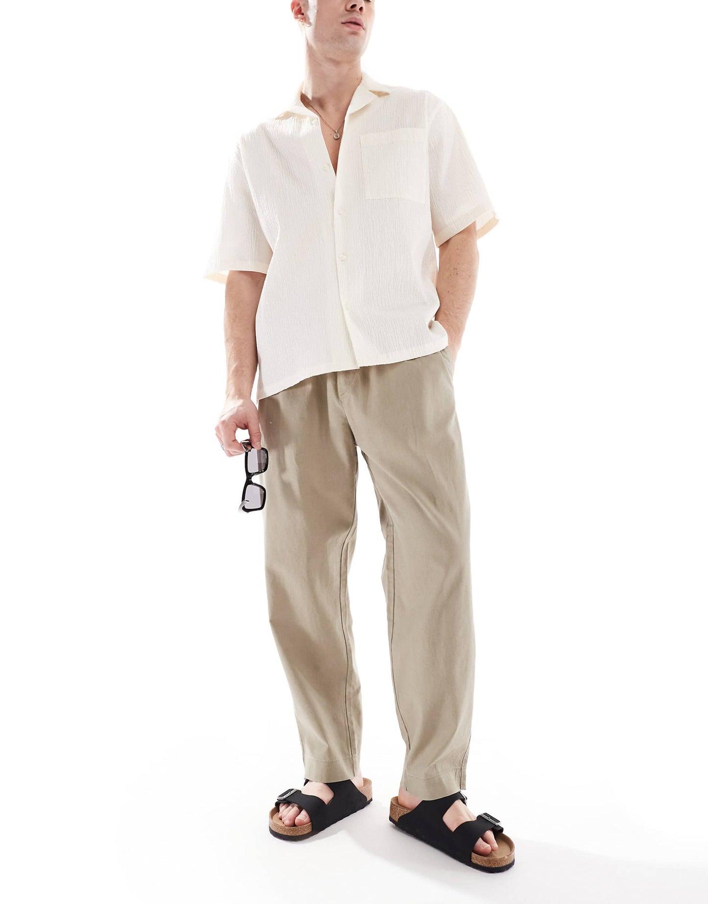 Linen Blend Trousers