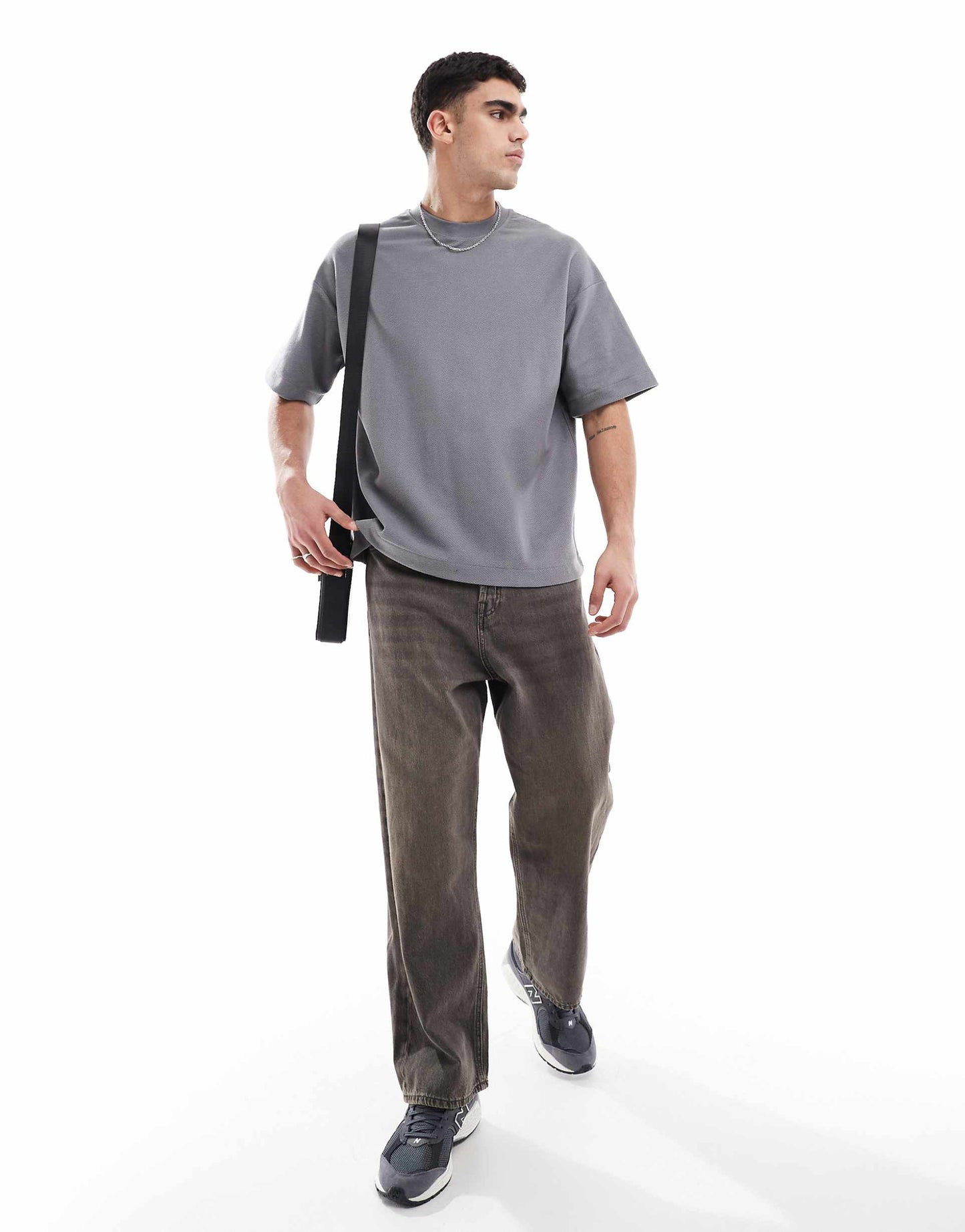 Diagonal Textured T-Shirt