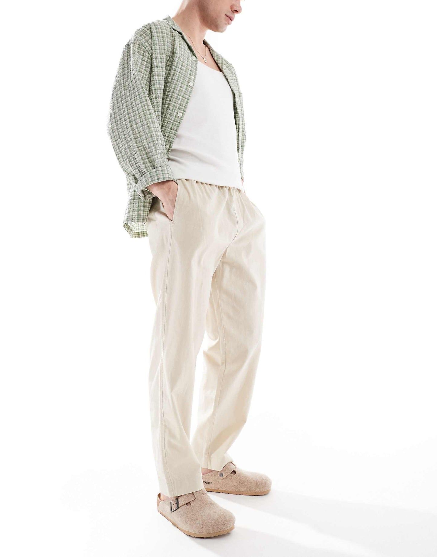 Linen Blend Trousers
