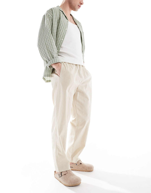 Linen Blend Trousers