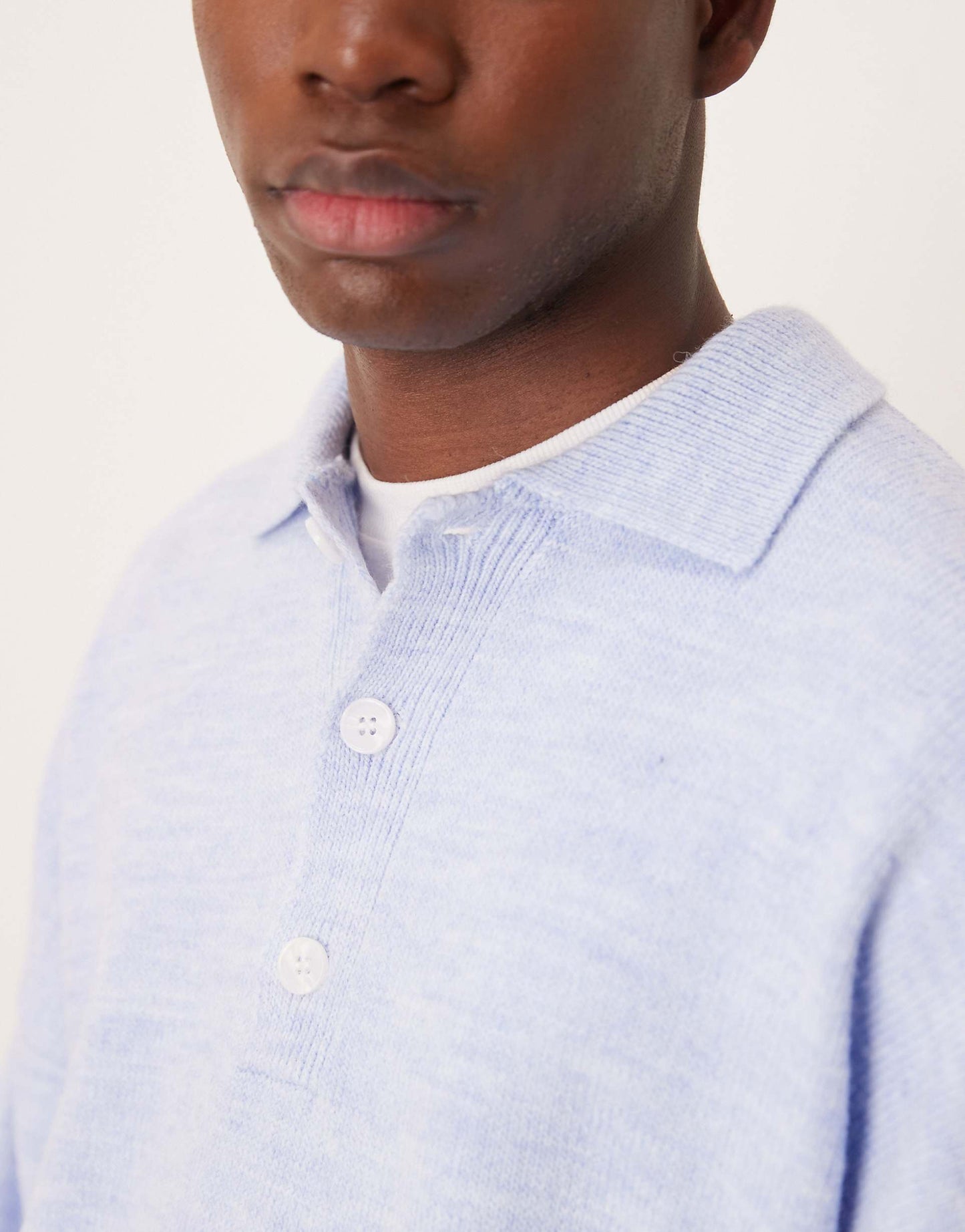 Oversized Boxy Fit Knitted Polo