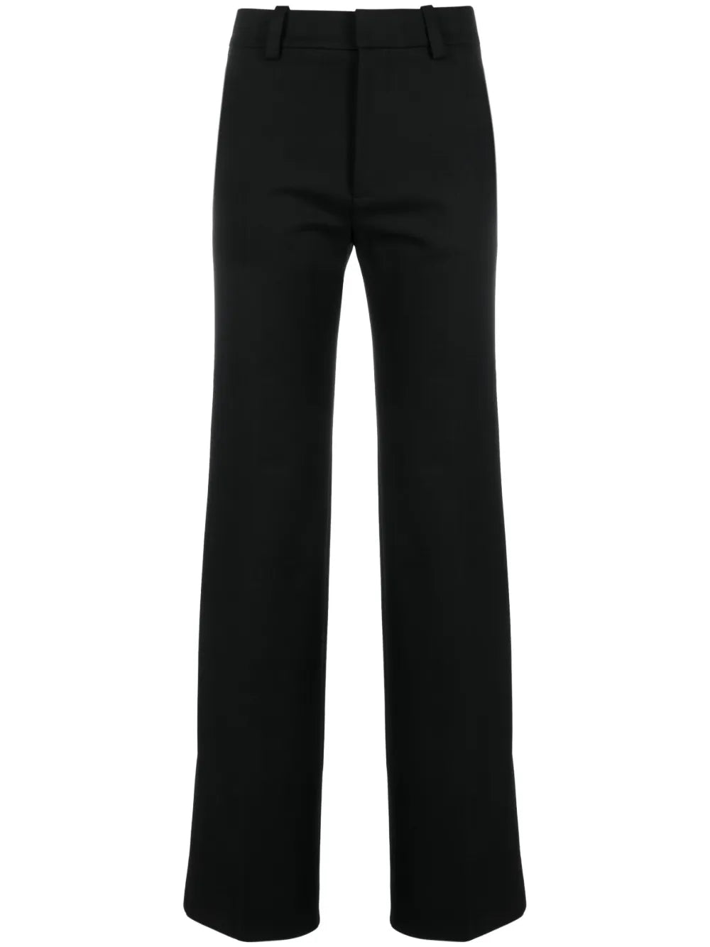 High-Waist Cotton Trousers