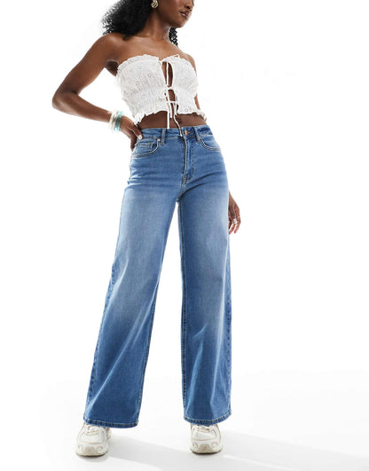 Madison High Waist Wide Leg Jeans