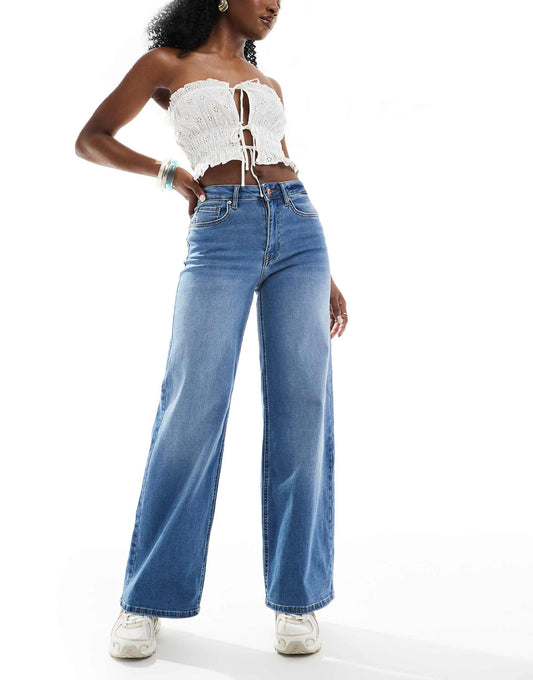 Madison High Waist Wide Leg Jeans