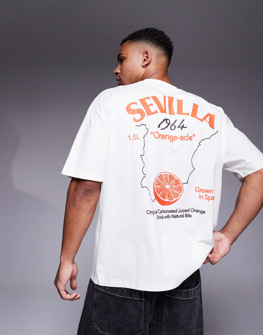 Oversized T-Shirt With City Graphic