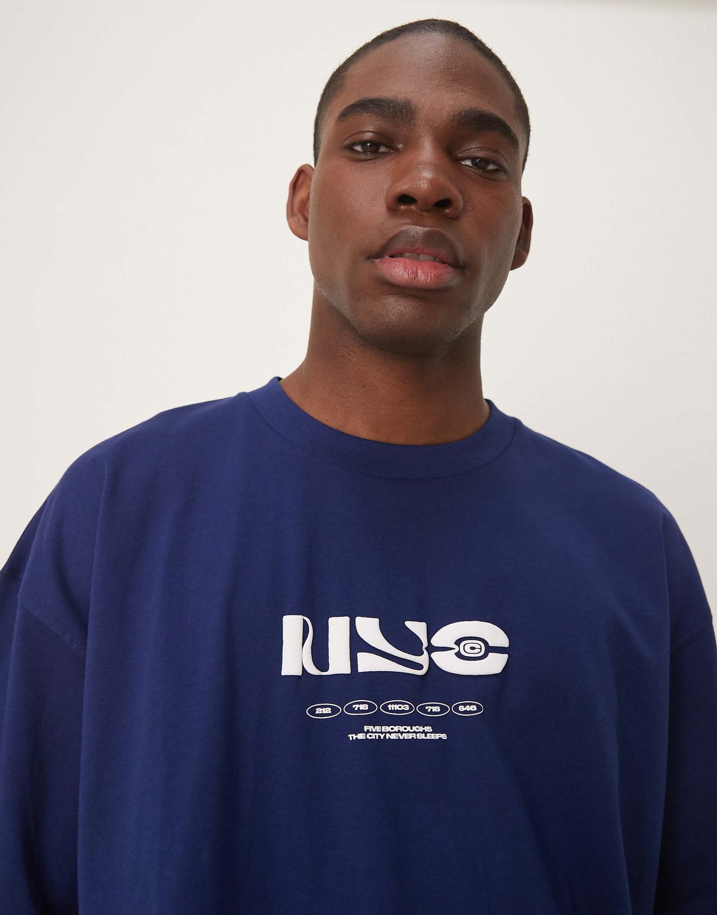 Oversized T-Shirt With City Graphic